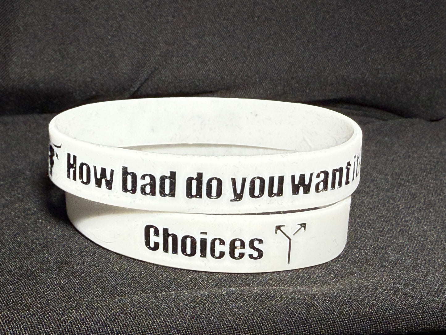 White Choices wristband