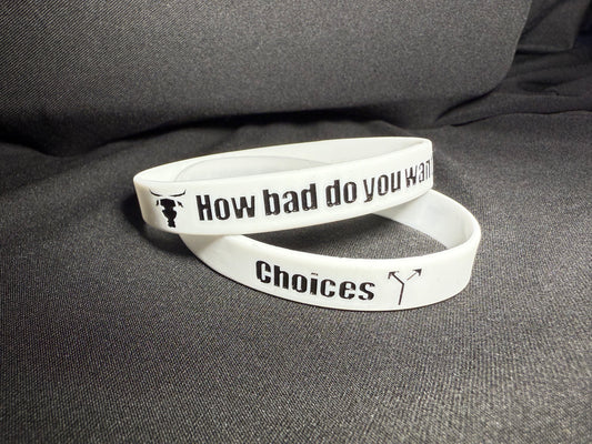 White Choices wristband